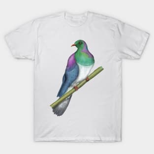 Wood pigeon Kereru New Zealand bird T-Shirt